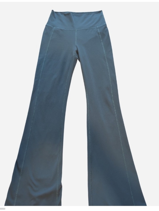 Fabletics Pants - Fabletics Slate Blue High-Waist Flared Leggings